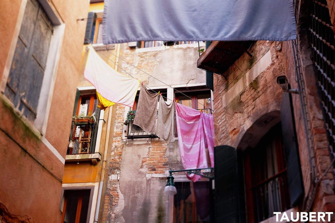 Freshly Cleaned Laundry in Venice, Italy - Eric Taubert