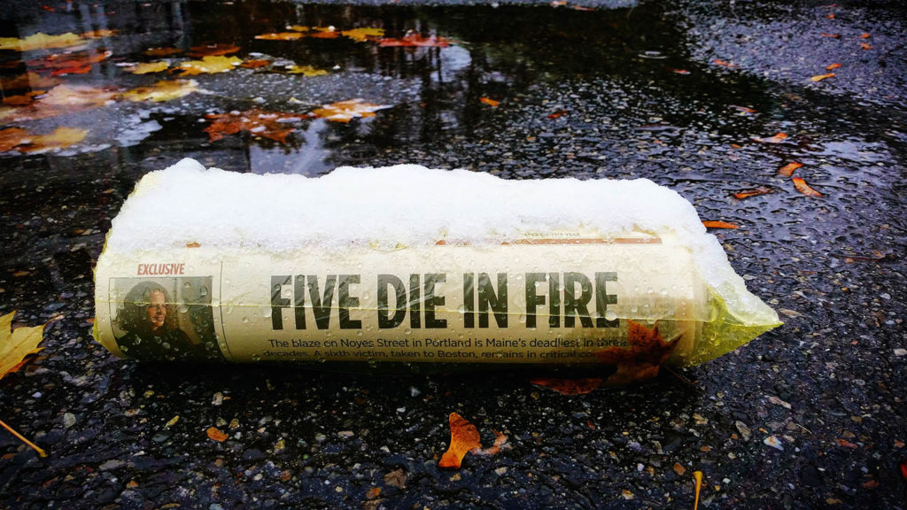 Eric Taubert | five die in fire | ogunquit, maine | Aluminum Print